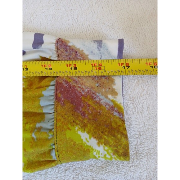 Attitudes by Renee Como Jersey Mesh Shoulder Top Plus Size 3X Printed Tee Shirt - Picture 16 of 16